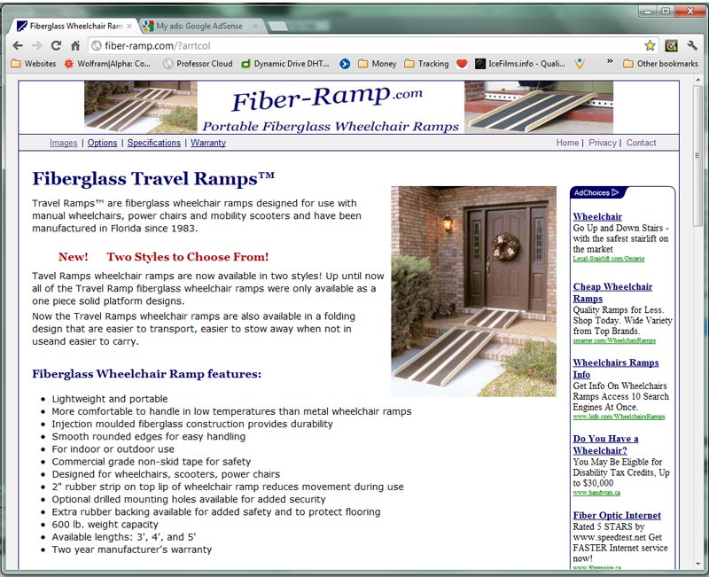 Fiber-ramp.com Webpage